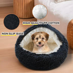 Cat Bed for Indoor Cats, Calming Cozy Cave - Image 3