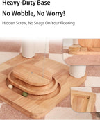 Wood Cat Tree for Large Cats, Modern Cat Tree Tower - Image 7