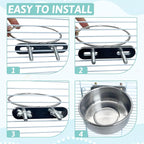 PINVNBY Stainless Steel Bird Bowl Parrot Food Water Bowls - Image 4