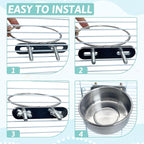 PINVNBY Stainless Steel Bird Bowl Parrot Food Water Bowls - Image 4