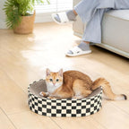 Cat Scratcher Cardboard, 2 in 1 Oval Cat Scratch Pad Bowl - Image 8