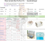 50 Pcs Disposable Rabbit Cage Liner Plastic Toilet Film Leak-Proof - Image 6