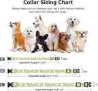 Cotton Handmade Dog Collar Cute and Distinctive Patterns Green Flower - Image 3