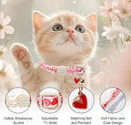 2 Pack Valentines Cat Collars - Image 3