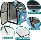 PetAmi Dog Backpack Carrier for Small Large Cat, Ventilated Pet Hiking Backpack - Image 4