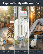 Luxelle 2 Pack Escape-Proof Cat Harness and Leash Set - Image 7