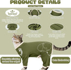 Cat Pajamas for Cats Only, Sticky Hair Cat Clothes, Sphynx Hairless Cats Sweater - Image 3