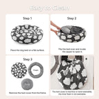 JOEJOY Donut Small Dog Bed, Round Cat Beds - Image 6