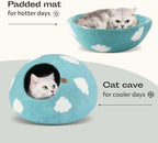 MEOWFIA Cat Cave – Premium Felt Cat Bed - Image 4