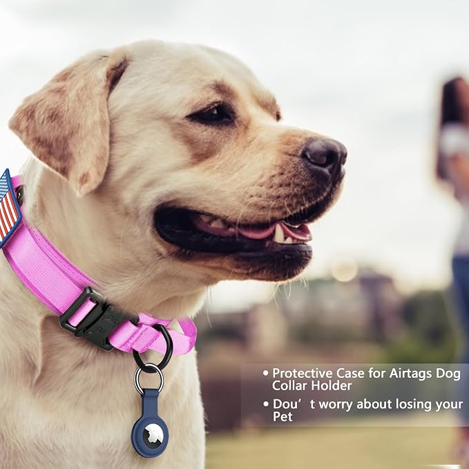 DAGANXI Tactical Dog Collar, Adjustable Military Training Nylon Dog Collar - Image 2