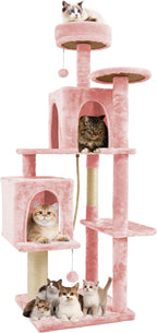 58.5inch Large Cat Tree Tower Condo by TSCOMON