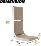 Cardboard Cat Scratcher, Vertical Cat Scratching Board, 23.6 Inch L-Shape Cat - Image 4