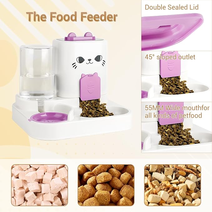2-in-1 Gravity Pet Feeder & Water Dispenser - Image 4
