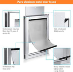 Ownpets Aluminum Extra Large Dog Door, Pet Door - Image 2