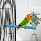 Hypeety Wood Perch Stand Paw Grinding Stick Toy Colorful Pet Bird Cage Stand - Image 7