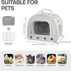Gray Rabbit Travel Bag with Panoramic Skylight & Bottom Mesh | Odor Control - Image 2