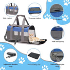 Soft Sided Pet Carrier for Cat, Airline Approved Cat Carriers Collapsible - Image 6