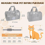 Soft Cat Carrier for Pets Up to 25 lbs, Cat Pet Travel Bag - Image 3