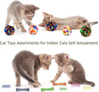 Retro Shaw 25Pcs Cat Toys with Kitten Tunnels, Interactive Kitty Toys - Image 7