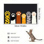 Cute Animal Paw Pet Food Mat Non Slip Spill Proof Feeding Pad - Image 4