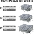 JOEJOY Rectangle Dog Bed for Large Medium Small Dogs - Image 4