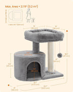 Feandrea Cat Tree, Small Cat Tower - Image 5