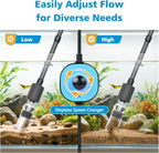 fishkeeper Electric Aquarium Vacuum Gravel Cleaner, 25W 6 in 1 Multifunction - Image 2