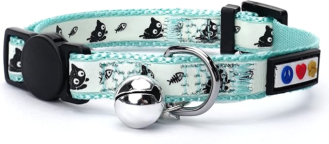 Pawtitas Glow in The Dark Cat Collar by Pawtitas