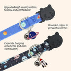 Cat Collar Breakaway, 2 Pack Cotton Cats Collars - Image 4