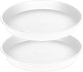 2 Pack of 17 inch Plant Saucer, 2.3" Depth Tray, Large Deep Garden Plastic by Bleuhome