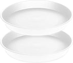 2 Pack of 17 inch Plant Saucer, 2.3" Depth Tray, Large Deep Garden Plastic by Bleuhome