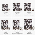 Bnuitland Brown Cow Print Throw Blanket - Image 7