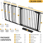 Cumbor 36.6-59" Extra Wide Baby Gate - Image 9