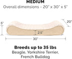 Furhaven Replacement Dog Bed Cover Ultra Plush Faux Fur & Suede Contour Luxe - Image 3