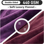 LOOBANI Waterproof Blanket for Bed: Reversible Soft Flannel Twin Bed Blanket - Image 6