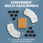 Veken Cat Water Fountain Filters, 12 Pack Replacement Filters & 12 Pack - Image 9