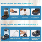 Gardner Pet Automatic Dog Water Dispenser Gravity Stainless Steel Waterer & - Image 5