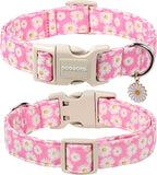 DOGWONG Flower Dog Collar-Daisy Flower Print Girl Dog Collar - Image 2