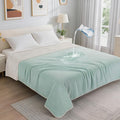 LOOBANI Waterproof Blanket for Bed: Reversible Soft Flannel Twin Bed Blanket by LOOBANI
