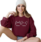 Custom Dog Mom Shirt for Women Pet Ears Sweatshirt - Image 4