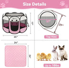 Dog Playpen, Large Puppy Pet Playpen, Dog Crate Tent Cage Indoor/Outdoor - Image 3