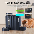 Gardner Pet Automatic Gravity Cat Food Feeder and Water Dispenser Stainless - Image 2