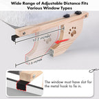 AMOSIJOY Cat Sill Window Perch Sturdy Hammock Window Seat - Image 5