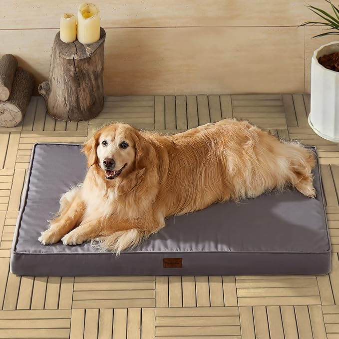 BFPETHOME Outdoor Dog Beds for Large Dogs, Waterproof Dog Bed for Medium by BFPETHOME