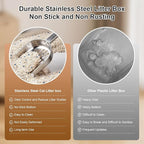 Large Stainless Steel Litter Box - Image 4