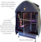 Cozzzy Covers Model 2424 DT Universal Cage Cover 40" L Poly-Cotton Black - Image 4