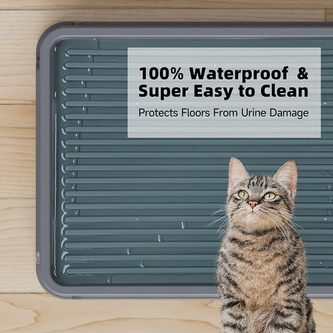 Cat Ramp for Litter Box Elevated Litter Ramp for Cat Litter Boxes, Washable - Image 5