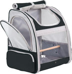 Bird Backpack Carrier with Stand Perch, Bird Travel Backpack - Image 4