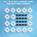 32 Pcs Cat Water Fountain Filters - Image 9