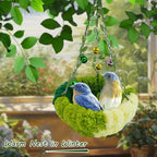 Bird Nest with Bell for Cage, Plush Hanging Bird Bed for Parakeet Indoor & - Image 5